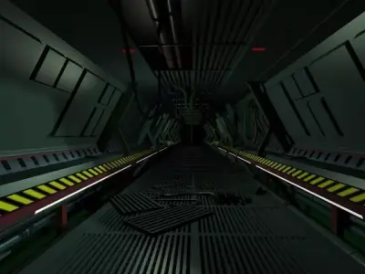 Sci-Fi corridor Free 3D model