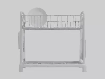 Dish Rack model Low-poly 3D model