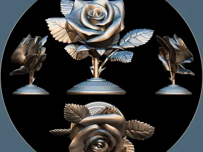 ROSE flower for 3D printer 3D print model