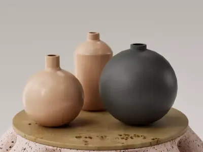 SET JARRONES DECORATIVOS - FLOREROS - VASOS 3D print model