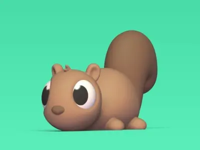 Squirrel Chopstick Holder 3D print model