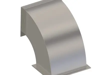 HVAC Rectangular Elbow Duct 3D print model