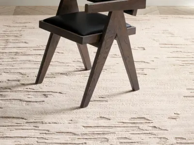 CALDERA HAND-KNOTTED WOOL RUG Low poly Low-poly 3D model