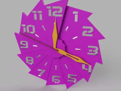 modern wall clock  3D print model