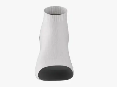 Short sport sock 01 3D model