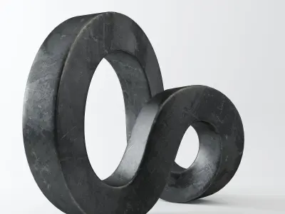 Modern Mobix Sculpture  3D model