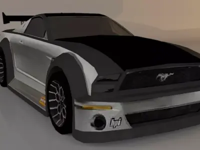 drift car lowpoly Low-poly 3D model