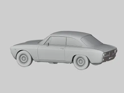 ALFA ROMEO GTA CAR 3D Print Ready 3D print model