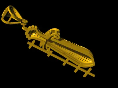 Gold Sword Pendant 3D print model