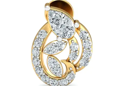 Diamond Earrings  3D print model