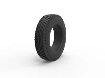 Retro car tire Scale 1 to 10 3D print model