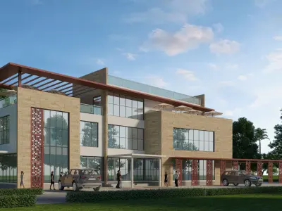 Modern Clubhouse 3d model 3D model