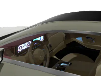 Mercedes-Benz S Class Coupe 3d car  3D model