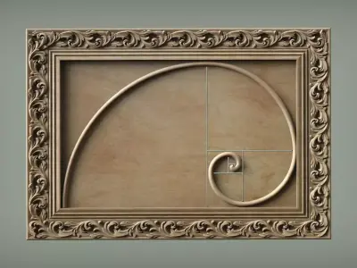 Golden ratio decor  3D print model