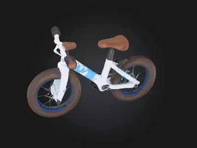 Trendy Toddler Bike  Style and Fun for Little Adventurers 3D model