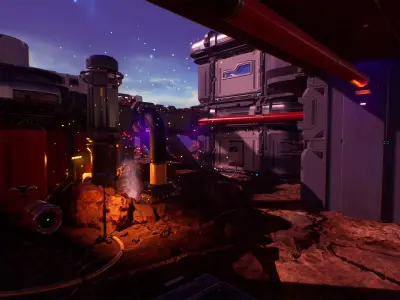 Modular Sci-Fi Environment Unreal Engine - SciFi Base Planet - Low-poly 3D model