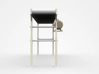 Bright Product Conveyor With Engine 3D model