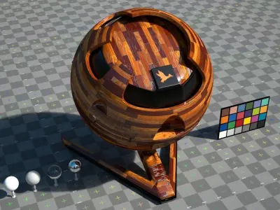 Luxury Parquet Wood Flooring Material Texture