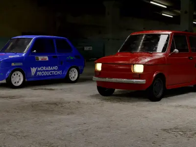 Car Fiat 126p Maluch 3D model