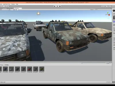 Unity 3D Vehicle Pack Low-poly 3D model