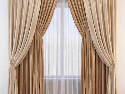 Set 69 Curtains 3D model