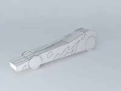 flaming derdy car Free 3D model