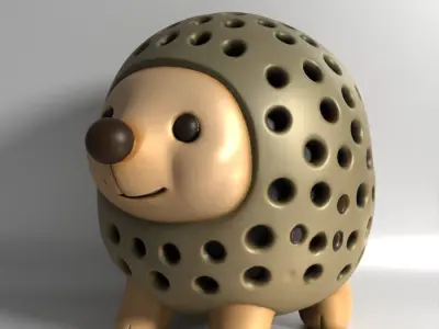 HEDGEHOG Sprouter Seed ChiaRadish Lentil Germinator toy 3D print model