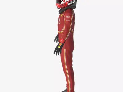 F1 Ferrari Suit 2024 3D model