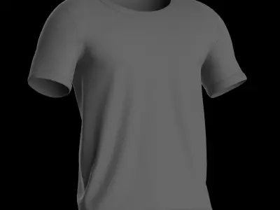 Male tshirt Free 3D model purchase