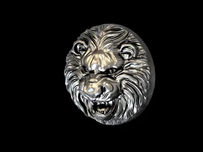 Lion pendan 3D model 3D print model