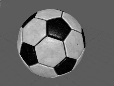 SOCCER BALL Low-poly 3D model