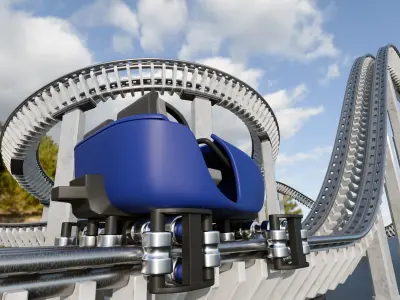 rollercoaster st 3D model