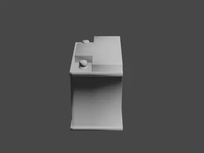 Car battery Low-poly 3D model