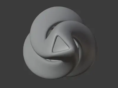 Modern Spiral Vase Low-poly 3D Printable High-Quality Model Low-poly 3D model