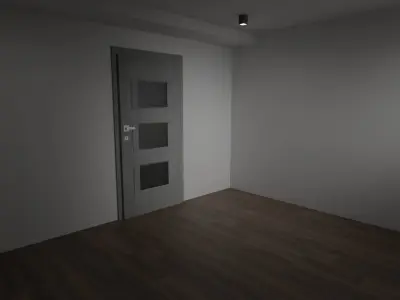 Modern apartment interior design 3d model Low-poly 3D model