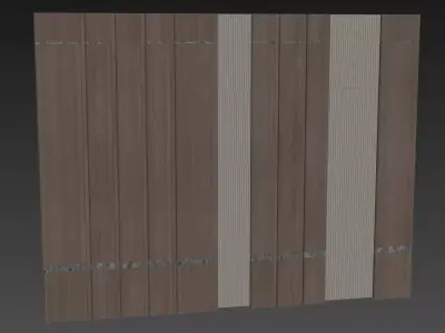 Decorative V74 Wall Panels 3D model