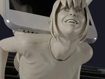 Car phone holder 3D print model