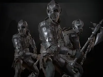 SkinnyOrc 7 Low-poly 3D model