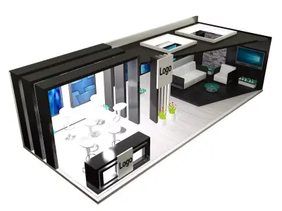 Booth Exhibition Stand a326a 3D model