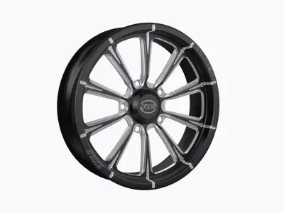 RC Components Exile drag front wheel Low-poly 3D model