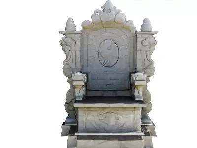 Stone Throne VR 3D model