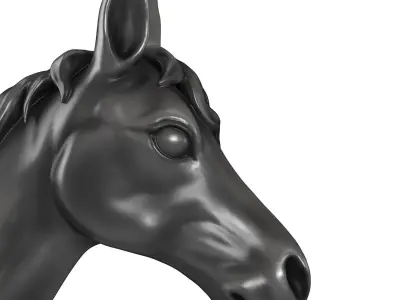 Decorative horse head 3D model