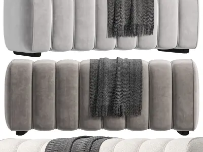 Studio Bench Boucle By Norr11 3D model