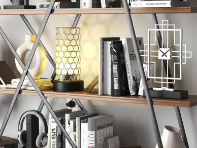 Modern etagere Bookshelf 3D model