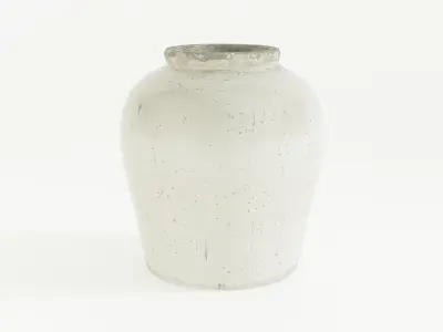 Exquisite Ceramic Vase - Premium 3D Model for Interior Elegance 3D model