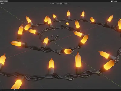 Christmas Tree Fairy Lights Generator for Blender 3D model