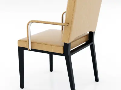 Restaurant Leather Chair 3D model