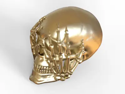 Scary Skull 3D print model