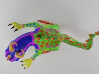 Lucha Libre T-rex 3D model