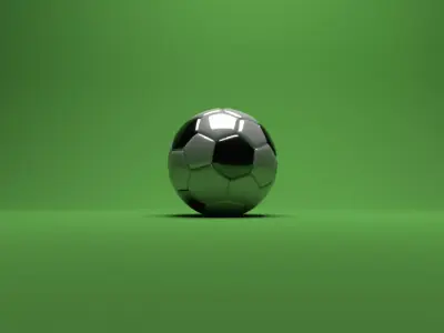 football soccer ball Low-poly 3D model purchase